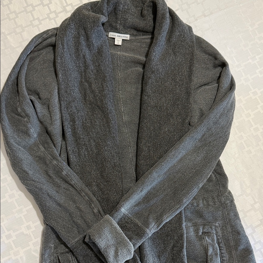 James Perse Charcoal Cardigan